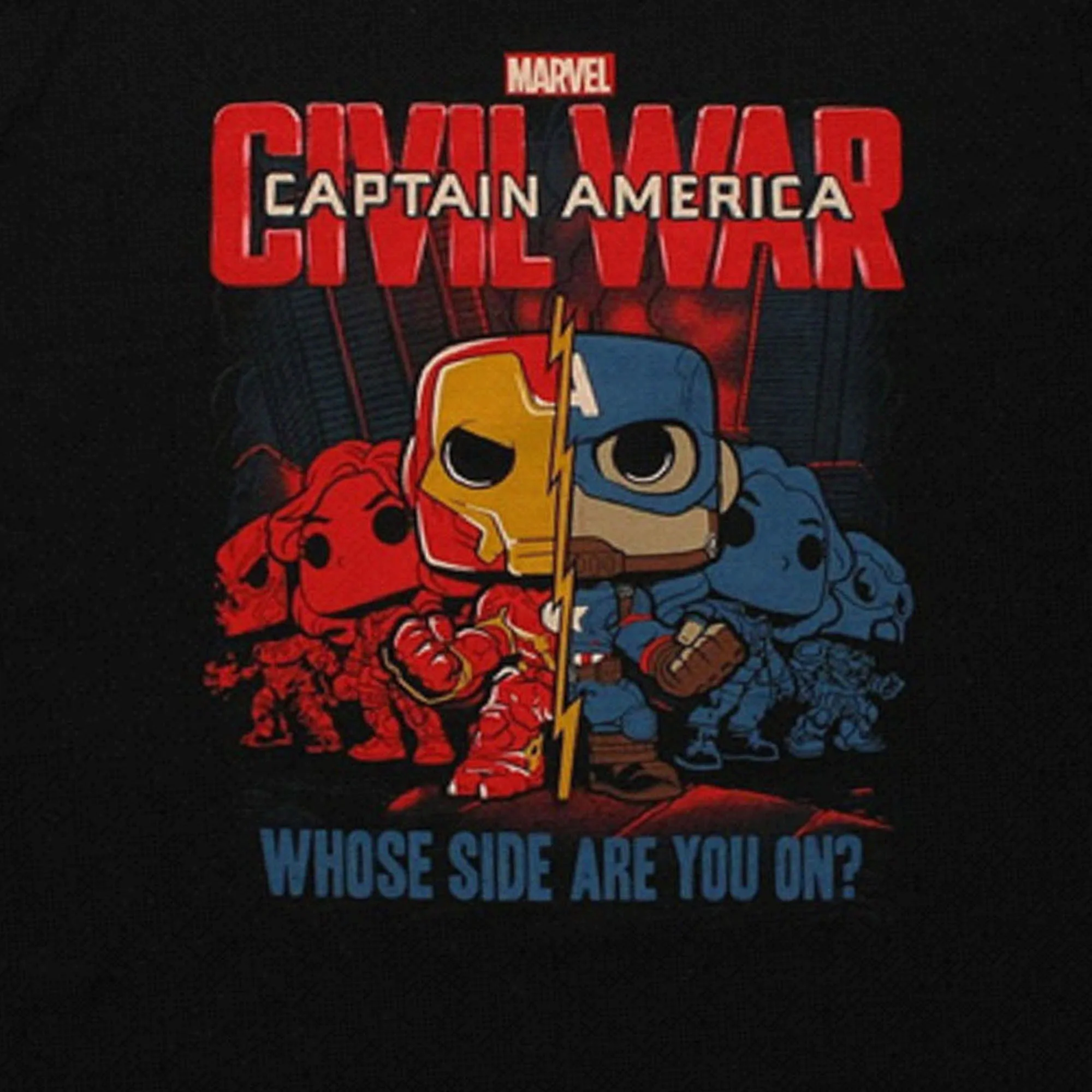 Funko Pop! Captain America Civil War Men's T-Shirt (Large)