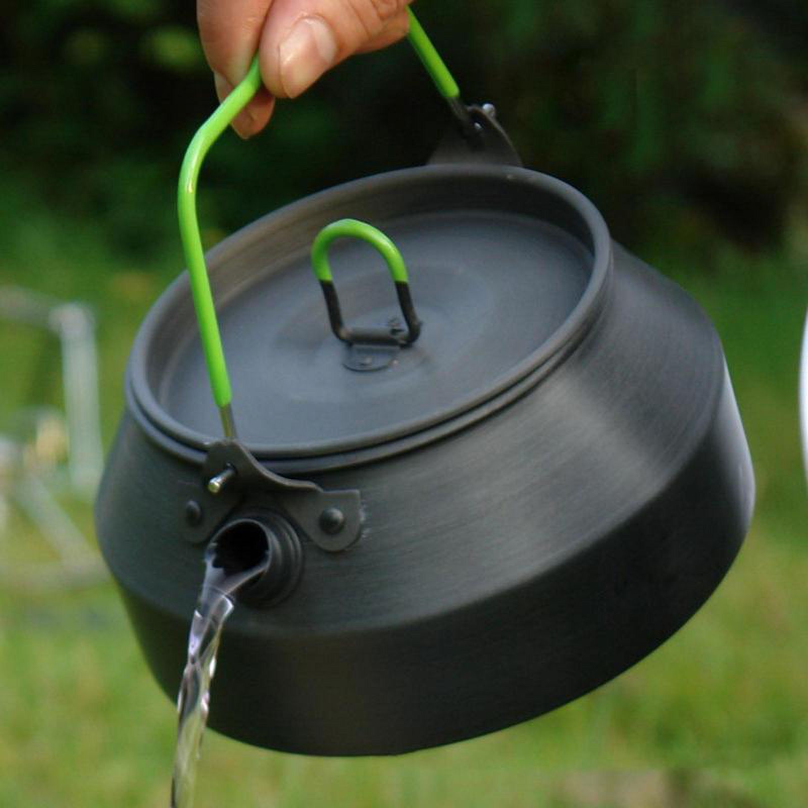Large Capacity 800ml Compact Camping Kettle for Boiling Water Hiking Picnic Gear Cooking Supplies