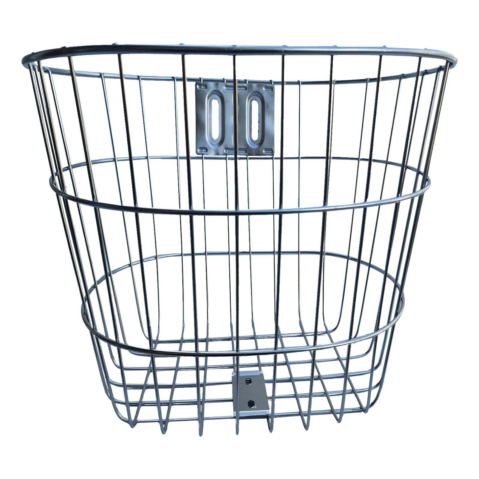 AMLESO Bike Basket Bike Frame Basket Rust Resistant Metal Electric Bicycle Basket Bicycle Accessories for Shopping Outdoor Child Bike