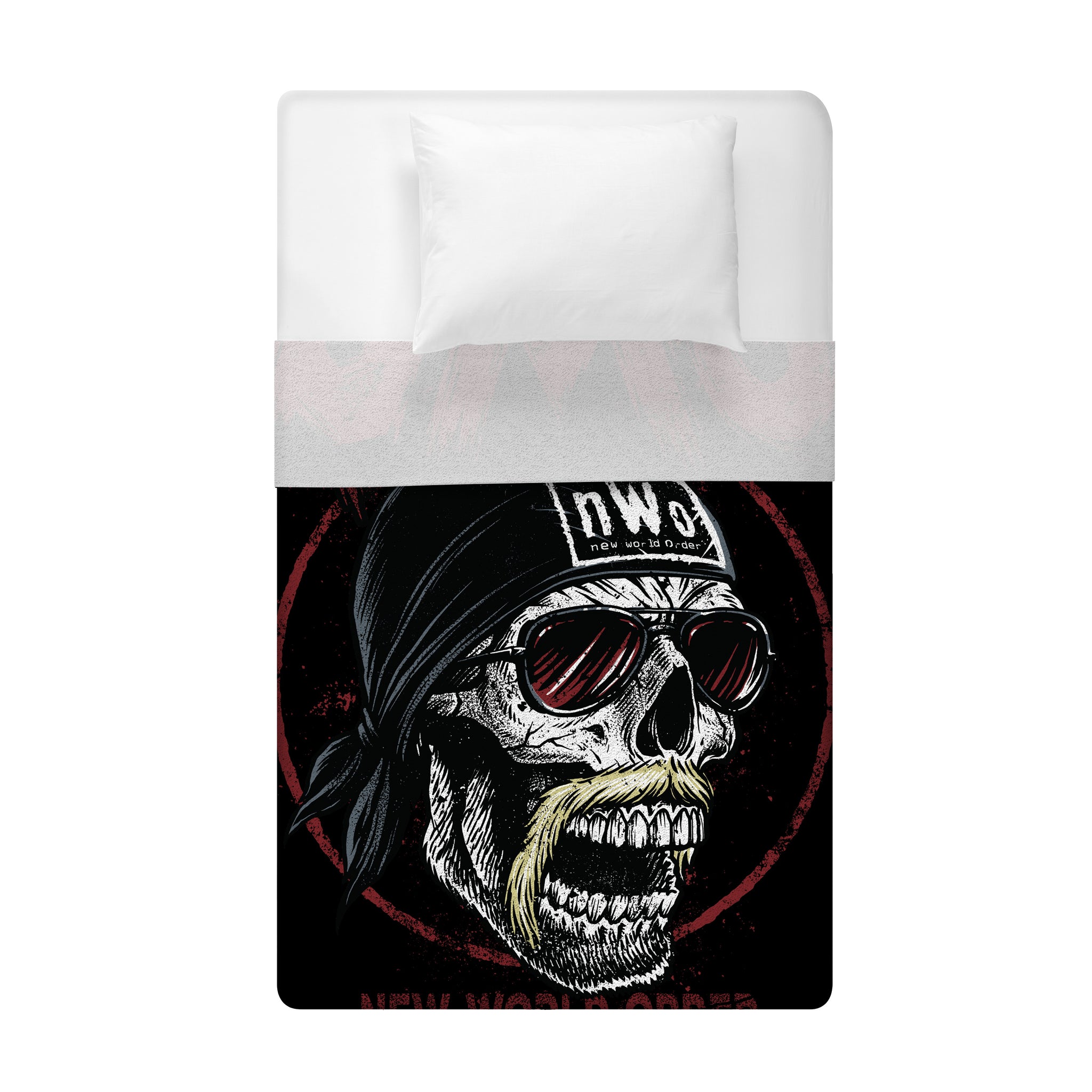 Sleep Squad WWE Hollywood Hogan 60” x 80” Raschel Plush Blanket