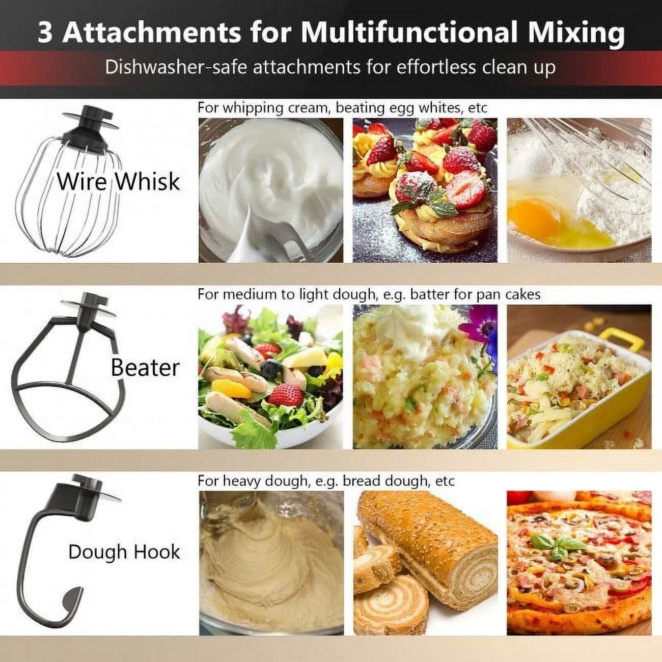 Versatile Kitchen Mixer - 5.3 Qt - Mix with Ease