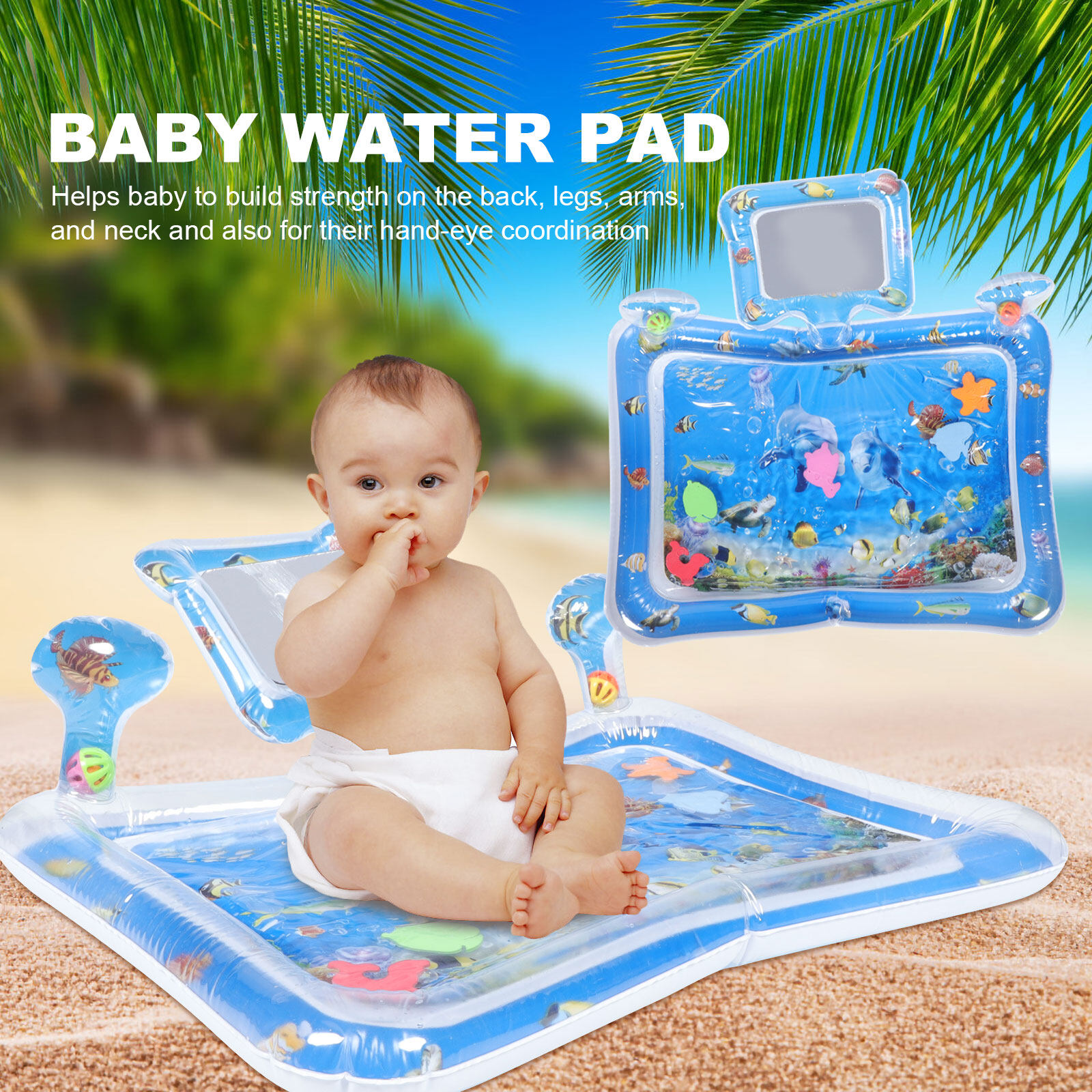Inflatable Pad Play Mat Water for Babies Crawling Baby Pvc