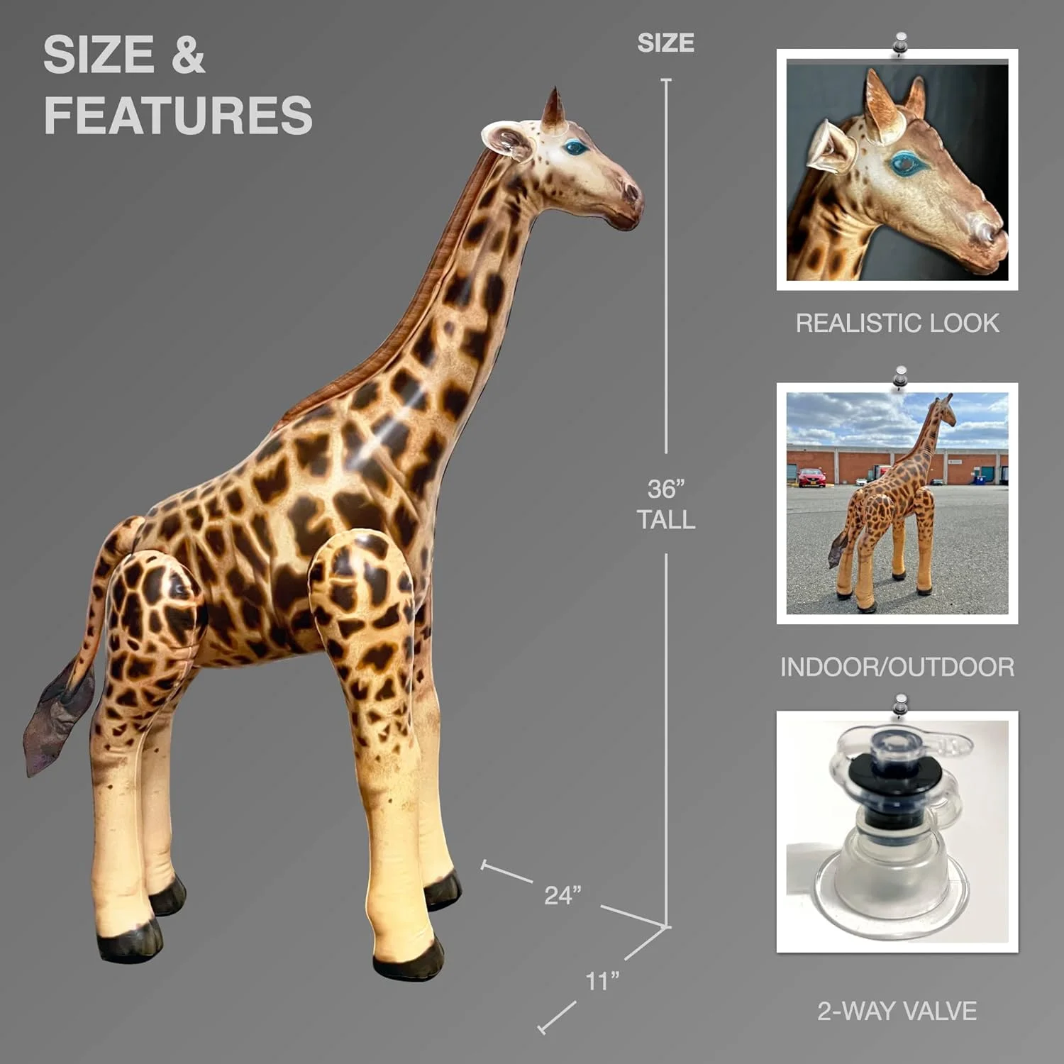 Jet Creations Giraffe Inflatable 36 inch tall