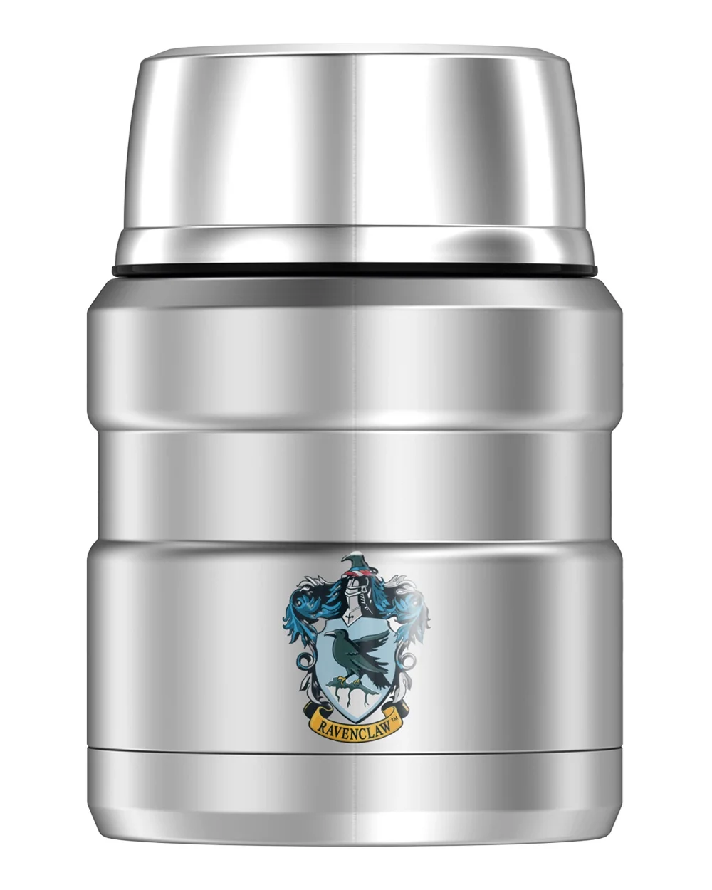 Harry Potter Gryffindor House Crest, THERMOS STAINLESS KING Stainless Steel Food Jar with Folding Spoon, Vacuum insulated & Double Wall, 16oz
