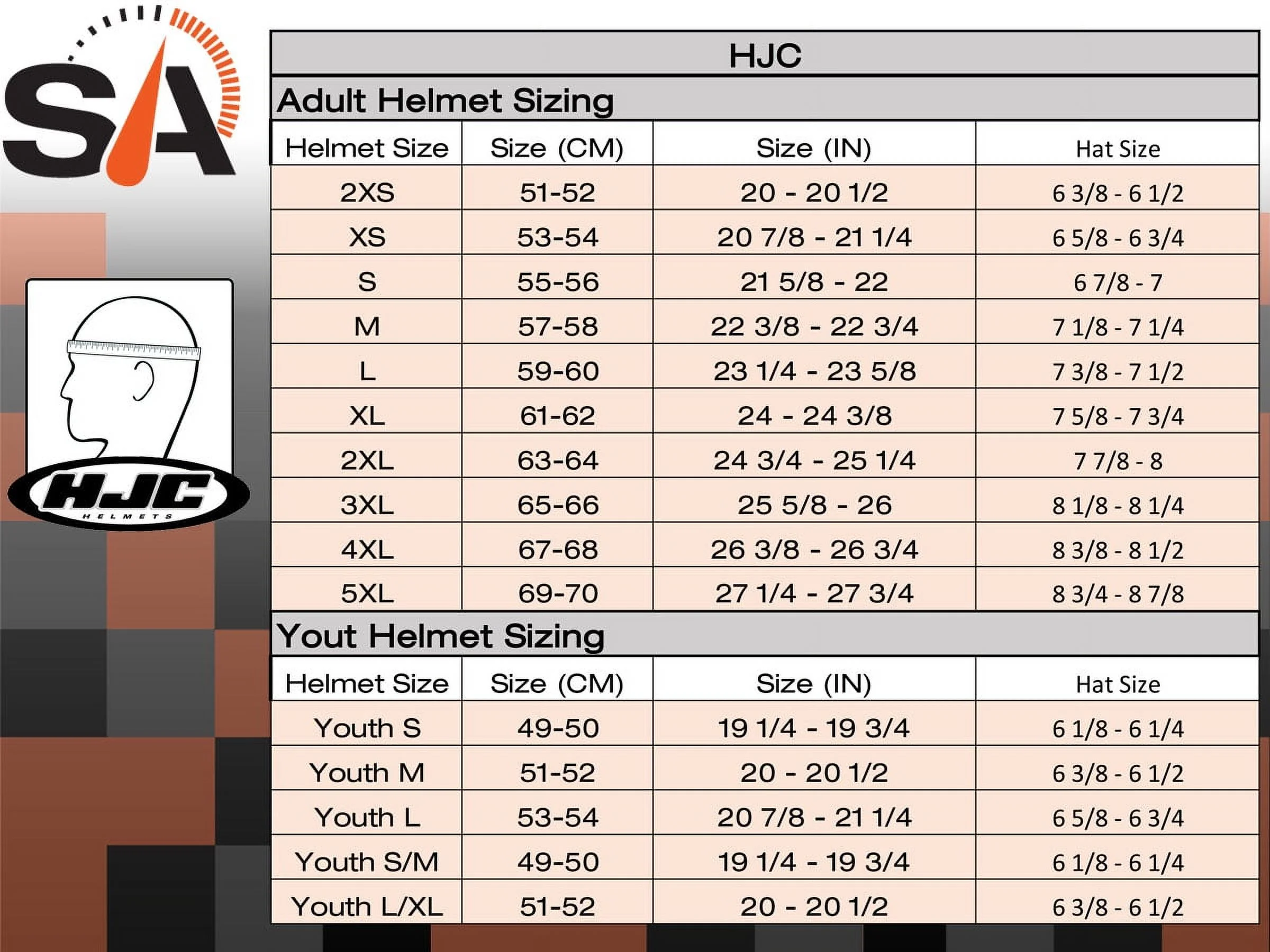 HJC CL-Y Strix Youth Motorcycle Helmet Blue SM