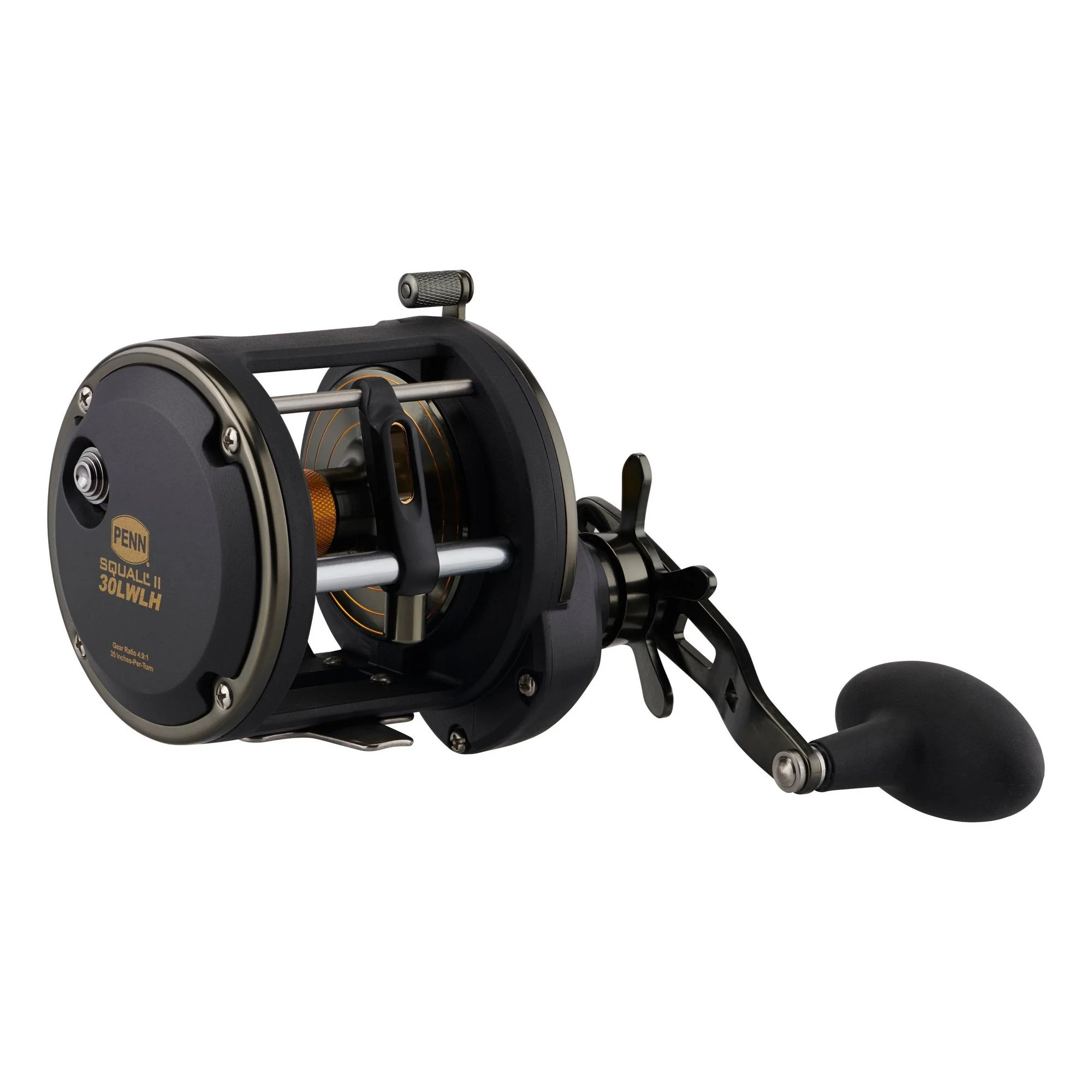 PENN Squall II Level Wind Conventional Reel, Size 30, Left-Hand