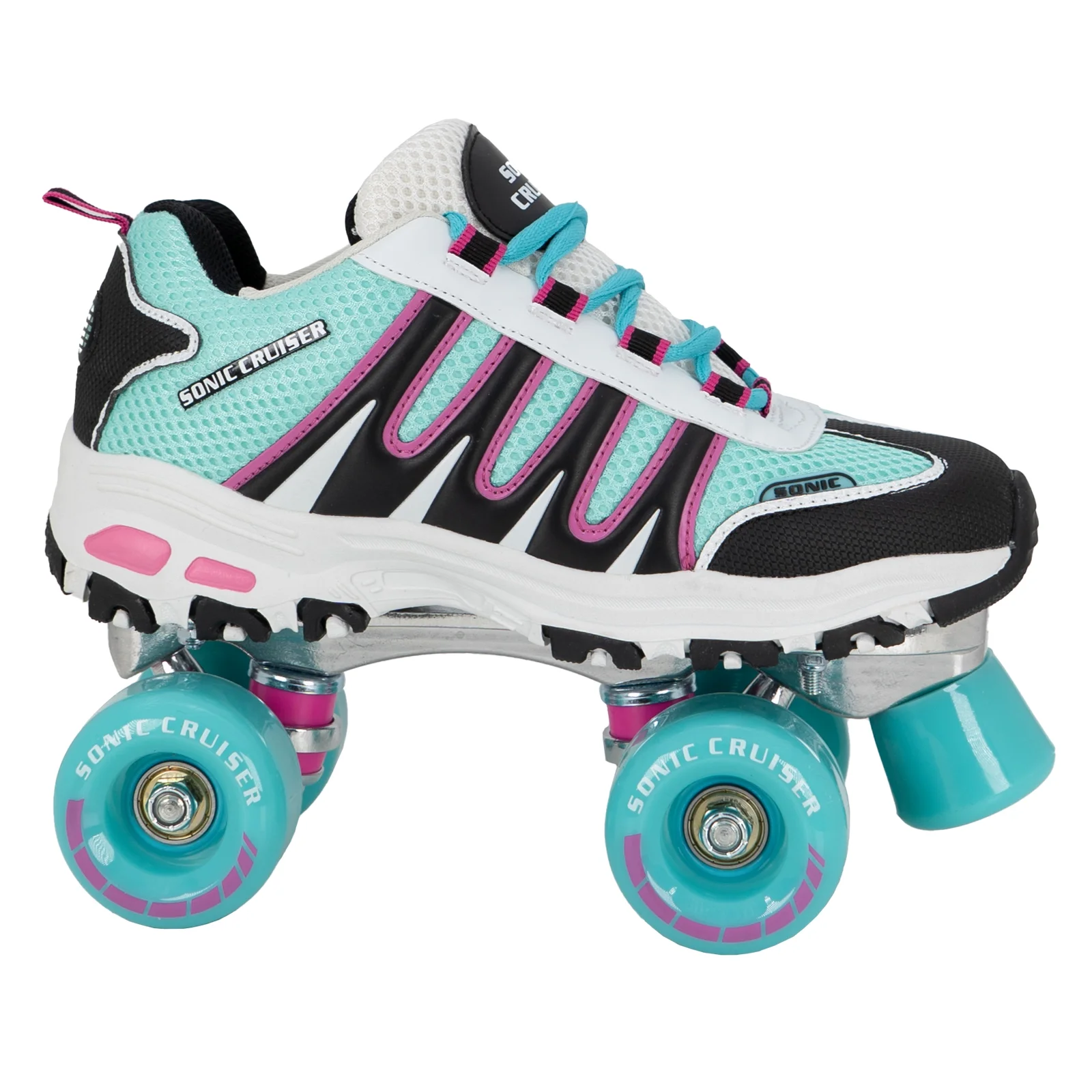 Lenexa Sonic Cruiser 2.0 Unisex Outdoor High Performance Rebound Wheels Quad Roller Speed Skates for Men and Women - Sneaker Shoe Style for Outdoor Skating