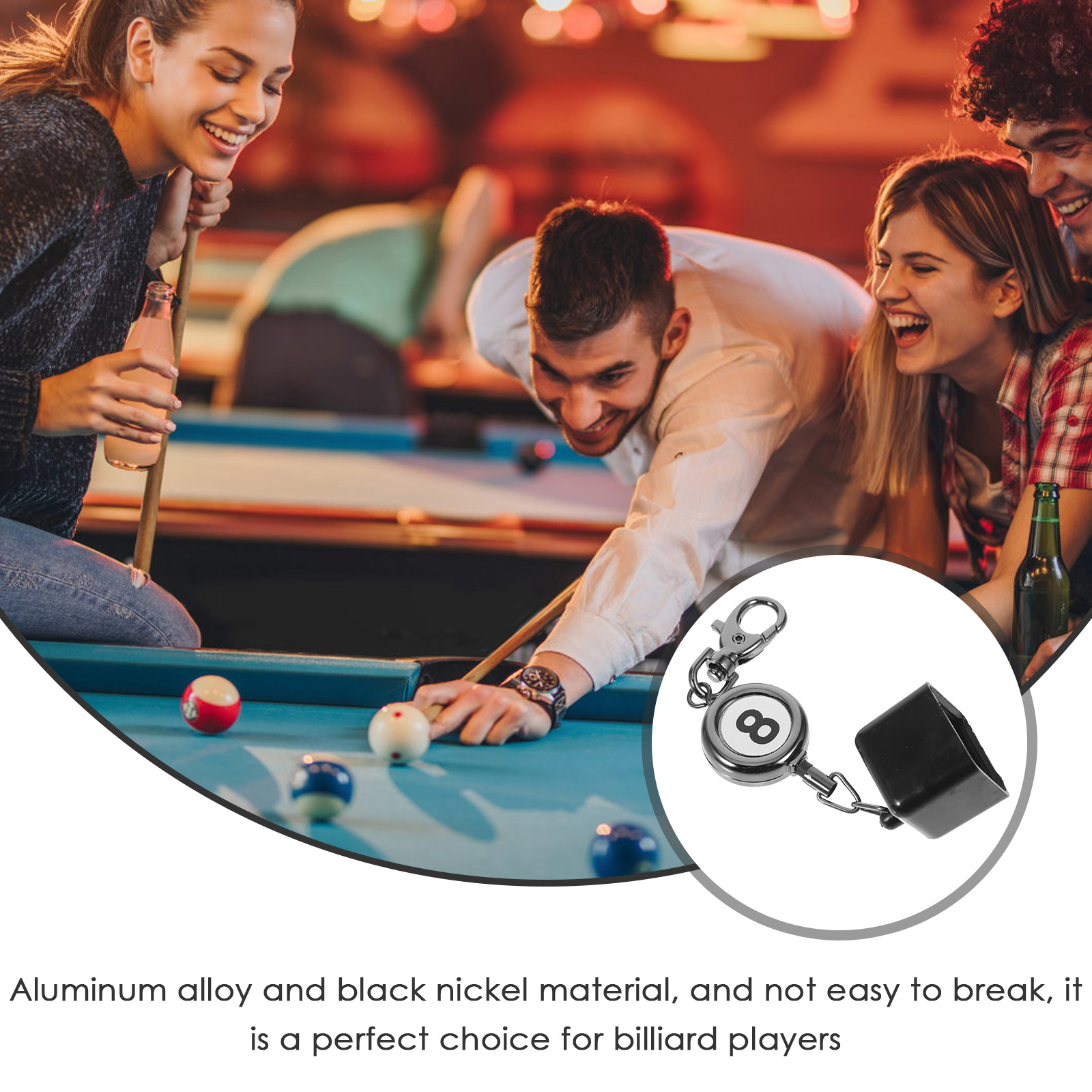 3 Pack Pocket Chalk Holder Snooker Cue Billiards Equipment Pool Table Accessory Supplies