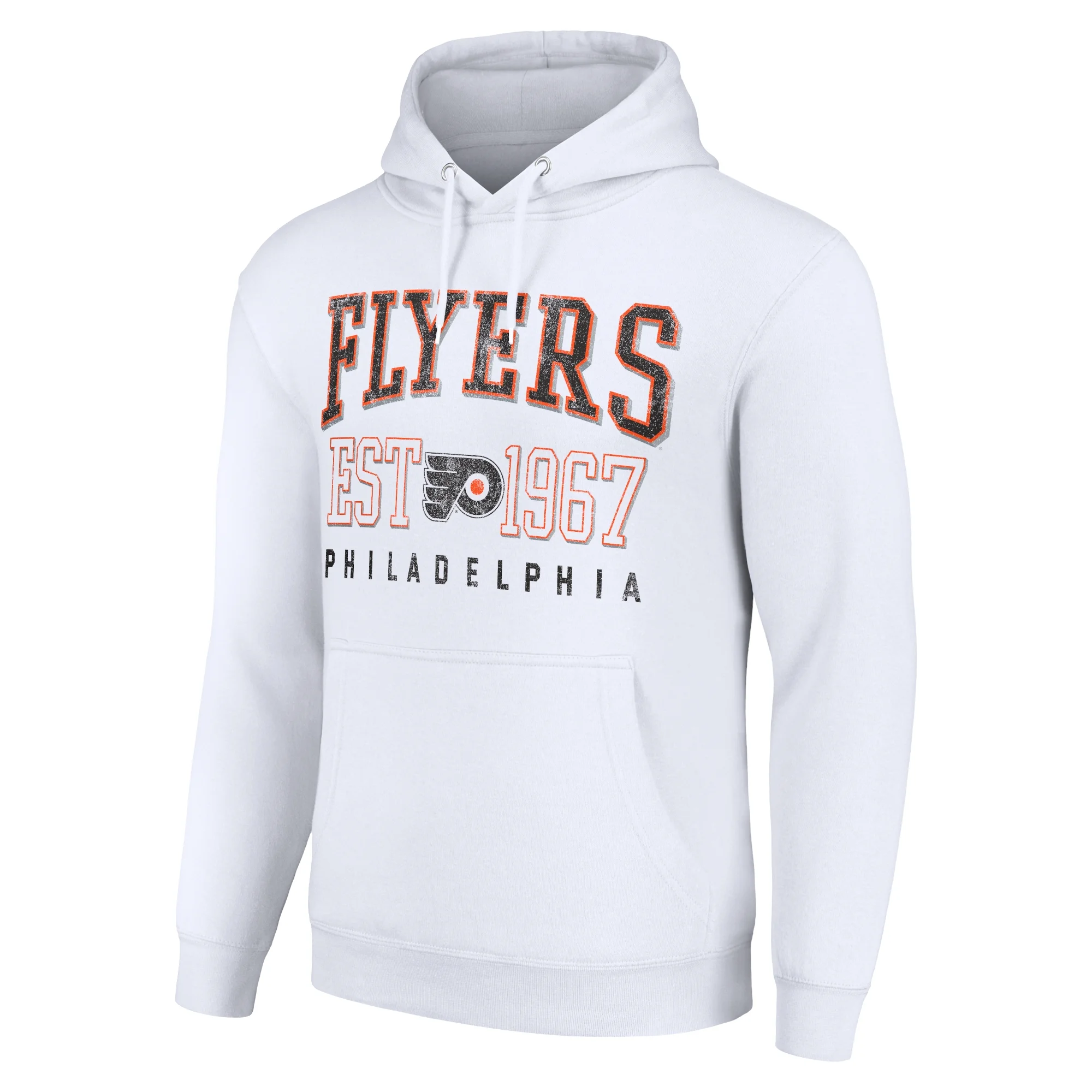 Men's Starter White Philadelphia Flyers Retro Graphic Pullover Hoodie