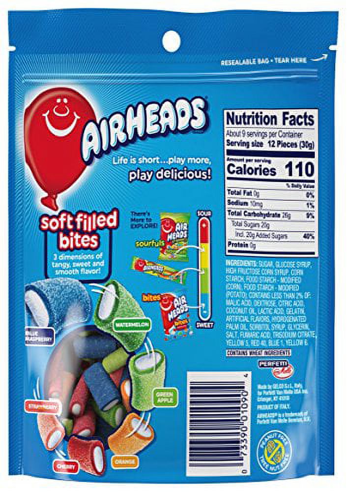 (Price/CASE)Airheads 67251 12Ct Ah Soft Filled Bites 9Oz Doy Bag