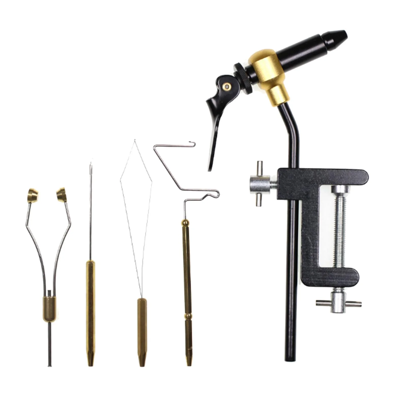 5 Pieces Fly Tying Tool Set Fly Tying Bobbin Thread Holder, Finishe, Bobbin Threader, Fly Fishing Tying fly Lure Making Accessories