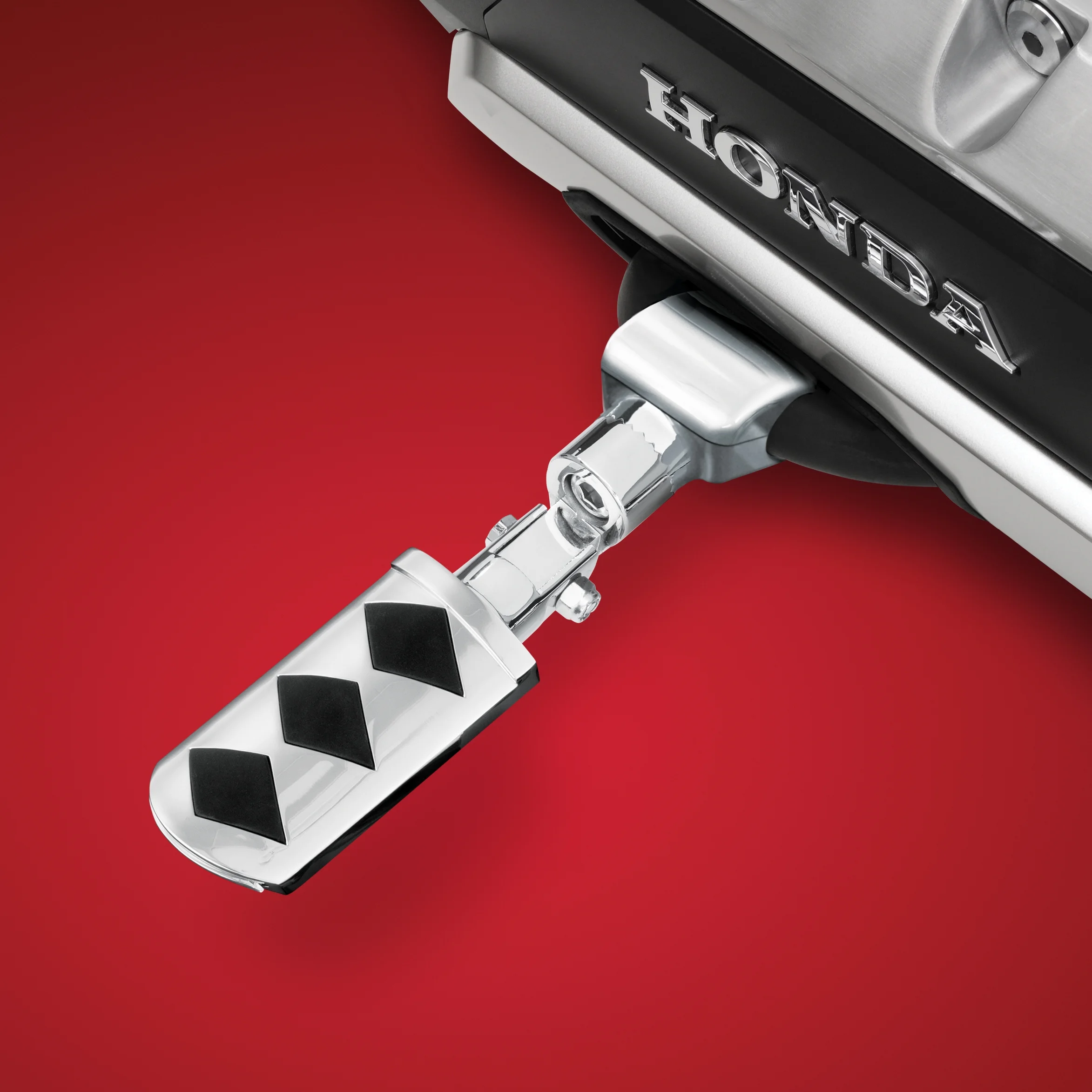 Show Chrome  Diamond Highway Mount Pegs for 2018-2021 Honda GL1800 Gold Wing, Chrome