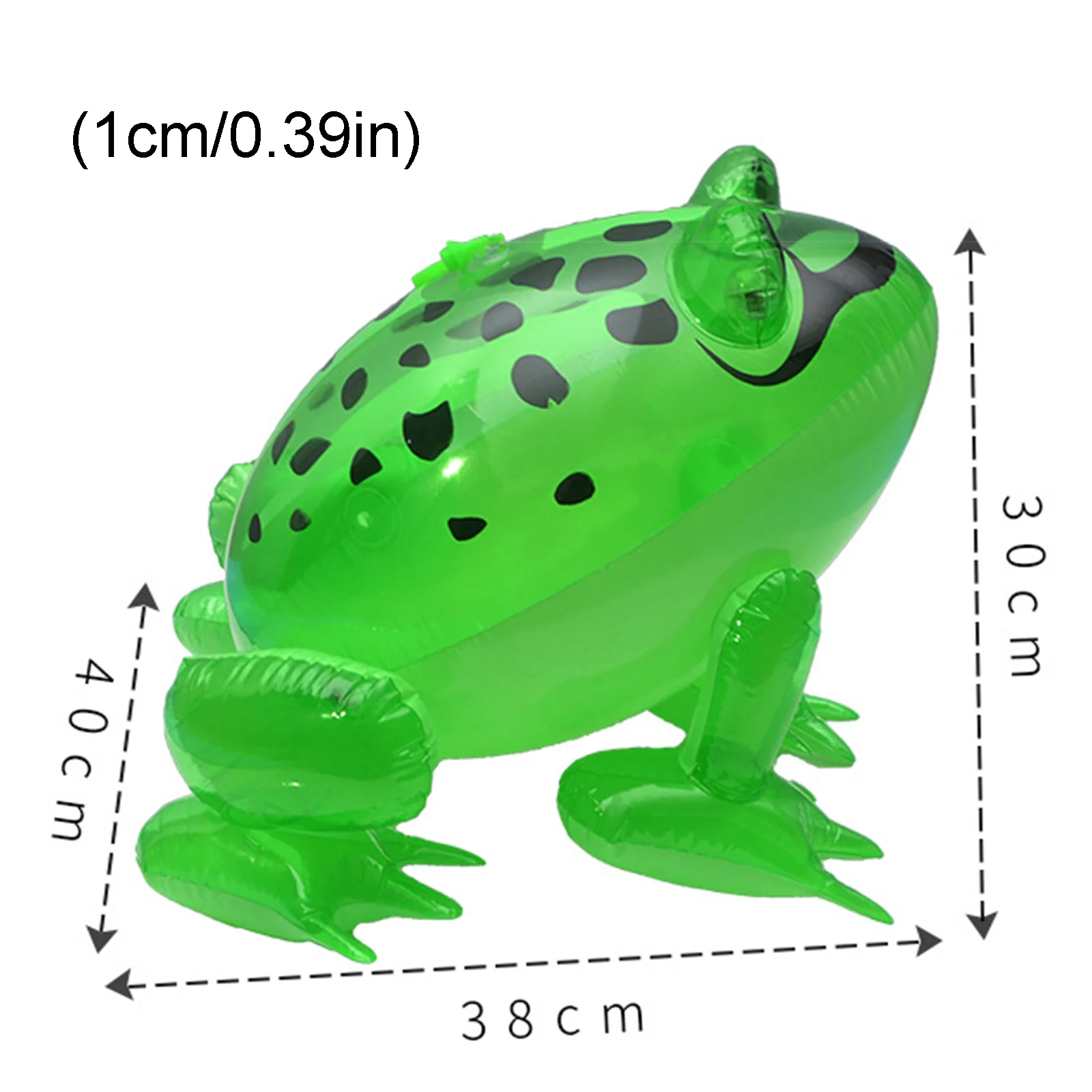 GENEMA Funny Cute Inflatable Frog with Flashing Light Animal Blow up Toys Party Decoration for Toddler Kids Children Gifts
