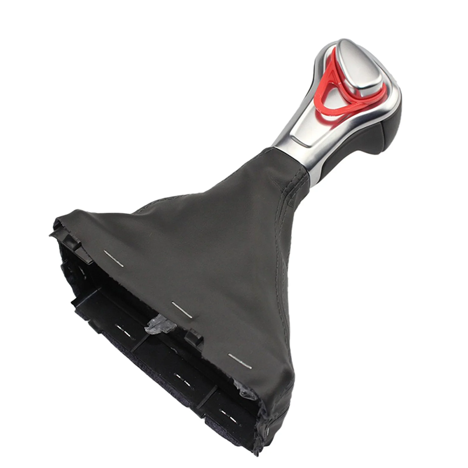 POSSBAY Car Auto Gear Stick Head Button Shift Knob W/Gaiter For Audi A3 A4 A5 A6 Q5 Q7
