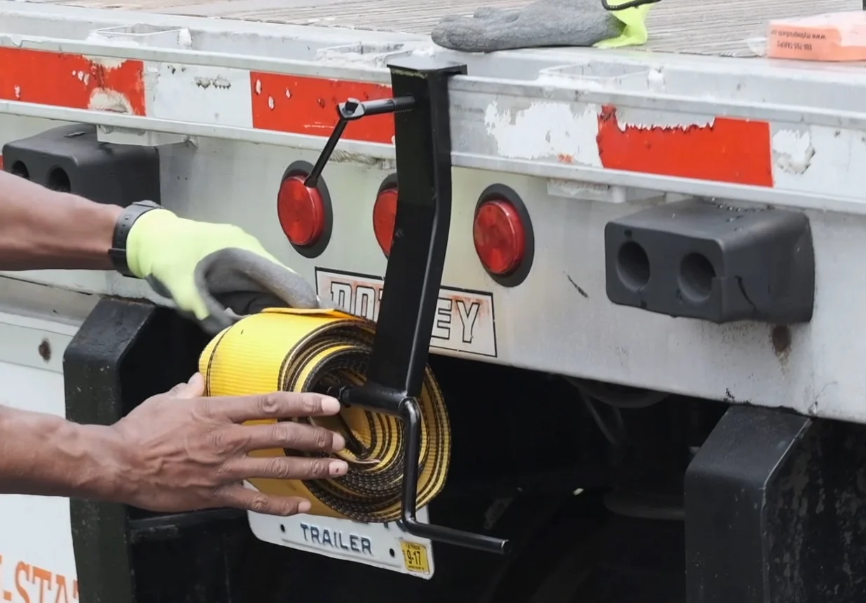 Winch Strap Winder Webbing Truck Trailer Flatbed Winch 2