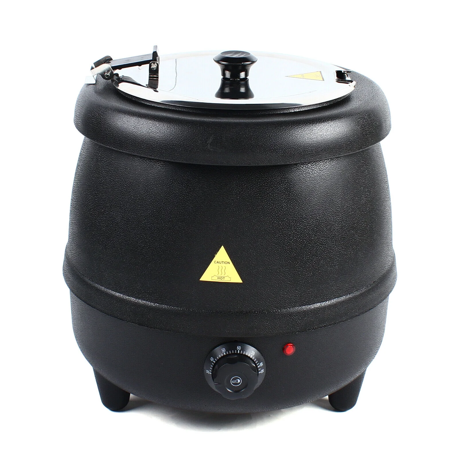 OUKANING 10L Soup Commercial Stainless Steel Soup Pot 400W Electric Boiler PP Shell