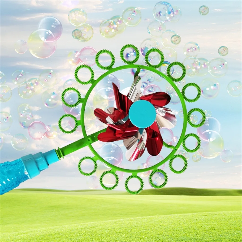 Mnycxen Bable toy 2-in-1 Bubble Stick Windmill Magic Portable Bubble Stickchildren Bubble Wan 20Ml