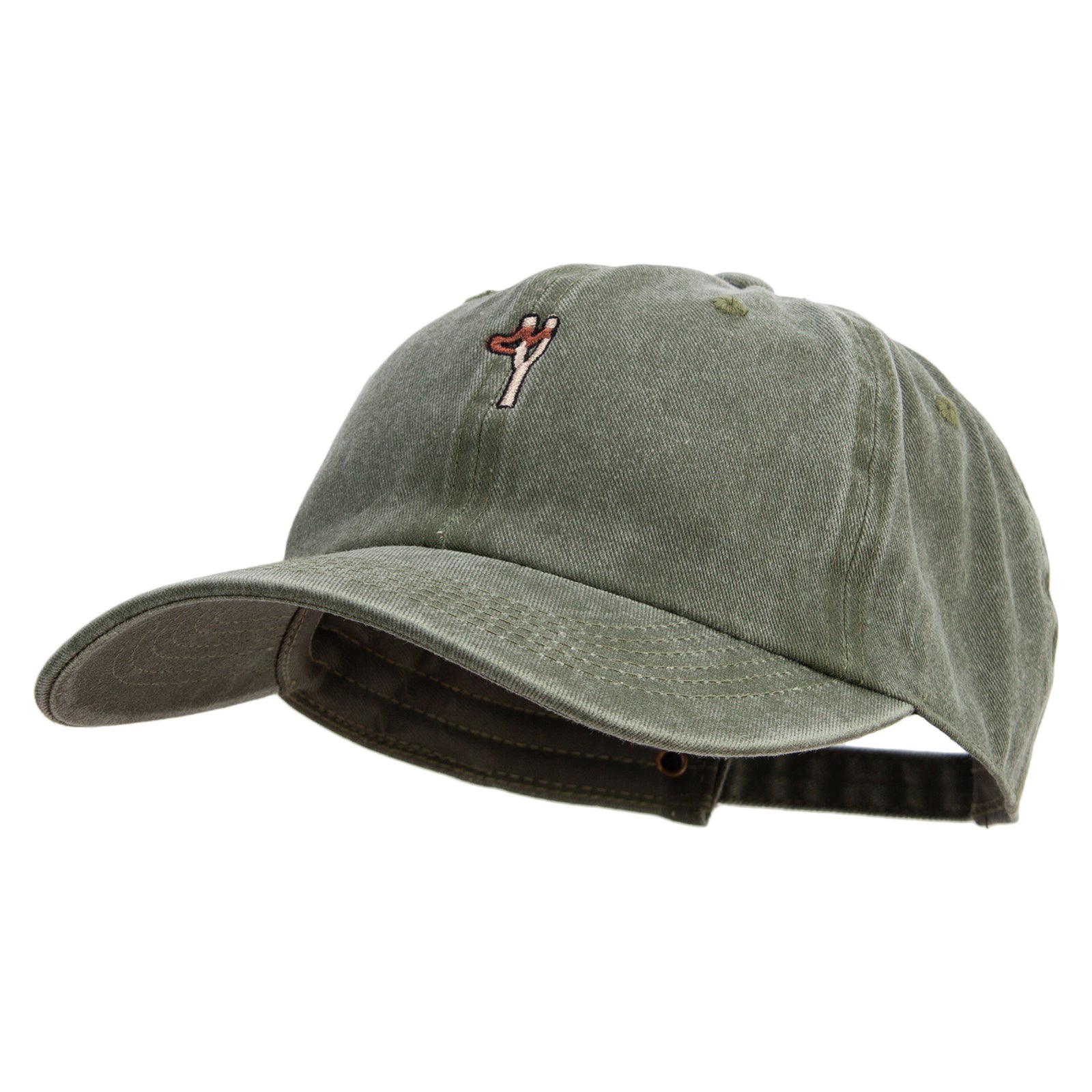 Slingshot Logo Cotton Twill Premium Pigment Dyed Cap - Olive OSFM
