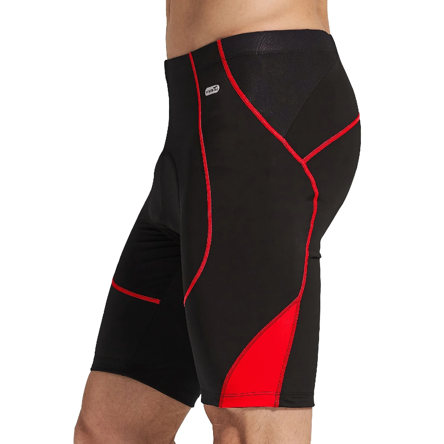 Santic Cycling Shorts Padded for Mens Bicycle Riding Pants Bike Shorts Cycle Tights Red 2XL