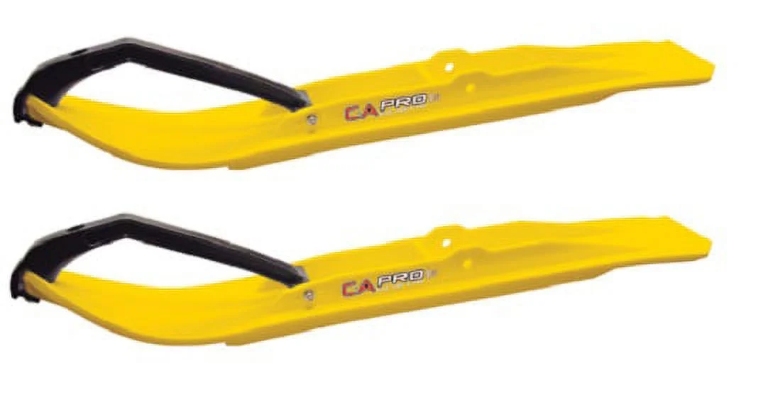 C&A Pro Yellow XT Snowmobile Skis w/ 4