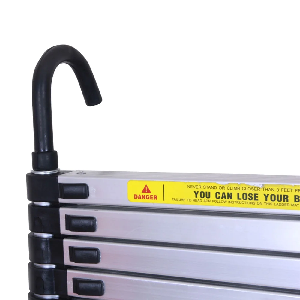 Telescoping Ladder 6.2M/20ft Aluminum Extension Folding Ladder with 2 Hooks SALE