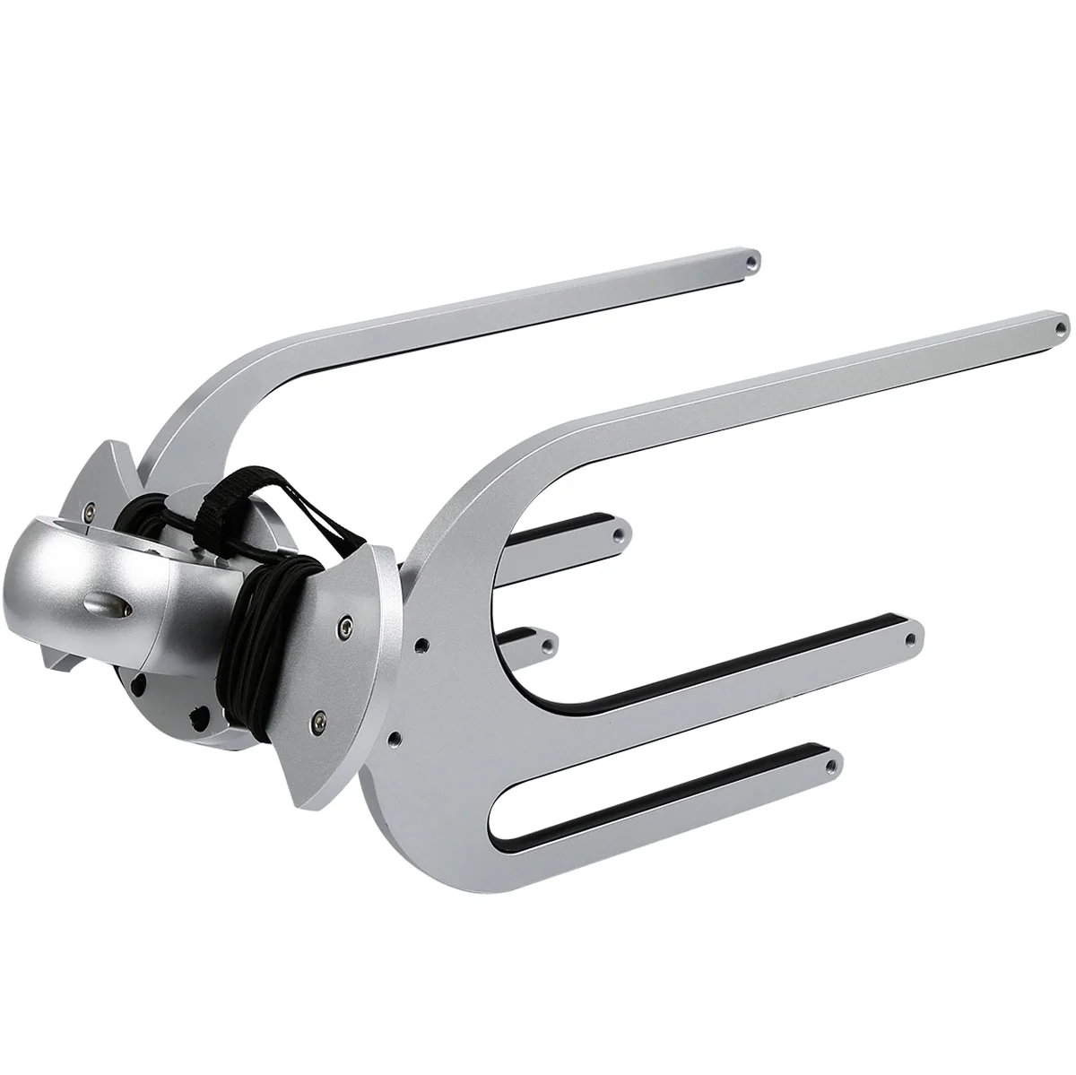 TCMT 2 Racks CNC Wakeboard Tower Rack CFR-KWA-2 Bat Back Boat Surfboard / Kneeboard Holder Silver