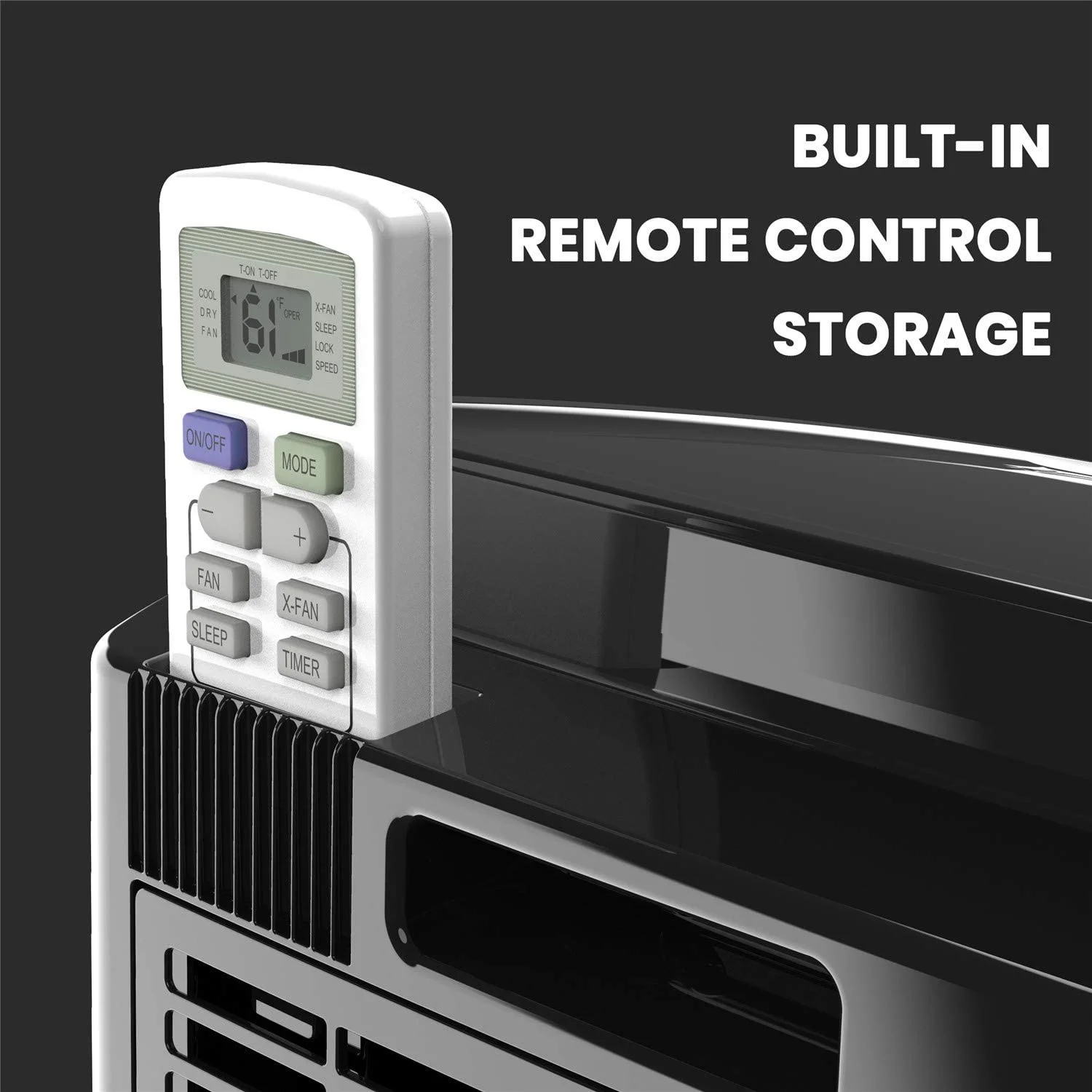 TOSOT 10,000 BTU Portable Air Conditioner Remote Control, Built-in Dehumidifier, Fan Cool Rooms Up to 400 Square Feet, Grey