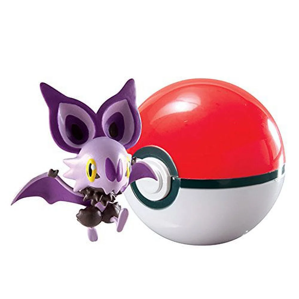 Pokemon TOMY Clip n Carry Pokeball Noibat & Poke Ball Figure Set