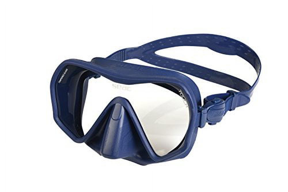 SEAC TOUCH Frameless Diving Low Volume Mask with Opaque Silicone Skirt (Blue)