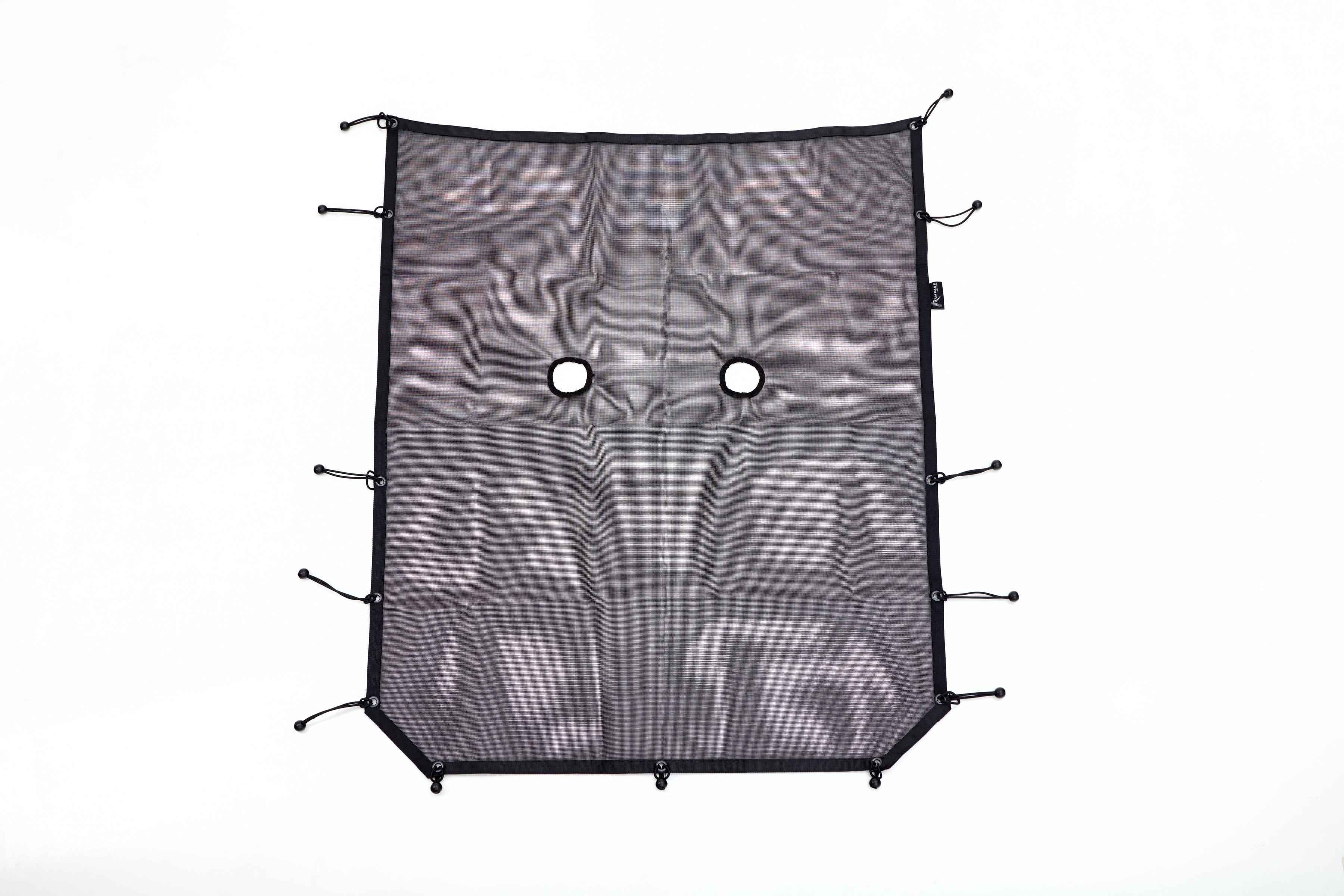 Rampage by RealTruck 90525 Mesh Shade Full Length Top For 2007-2018 Jeep Wrangler JK Unlimited 4-Door, Black