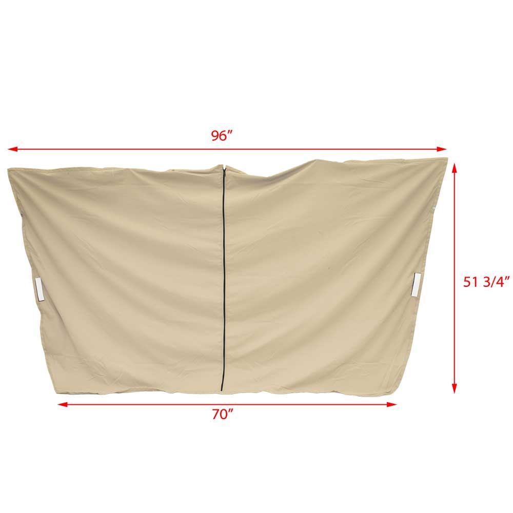 Sun Tracker Pontoon Boat Privacy Enclosure | Pop-Up Dowco Wheat