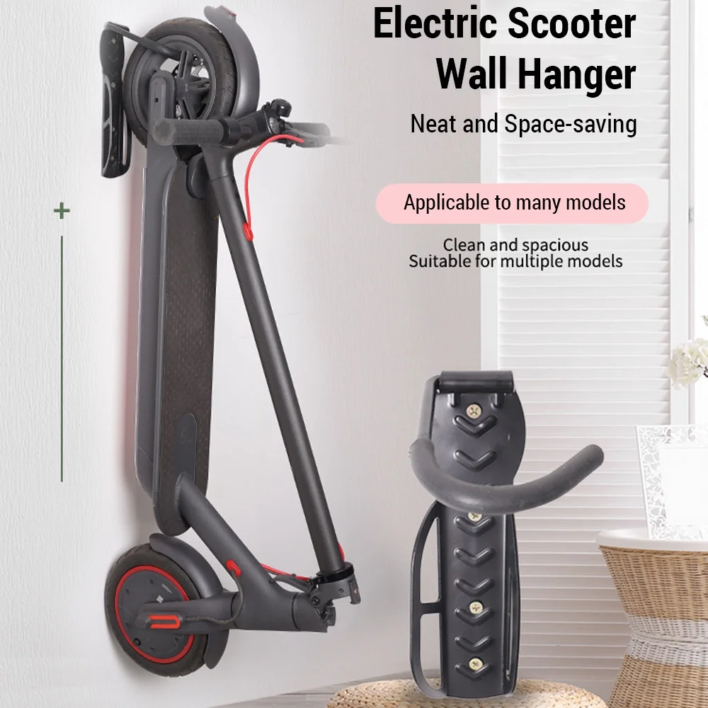 Vertical Wall Mount Hangers - Steel Wall Hanging Hook for Electric Scooters (M365, M365Pro, Kugoo M4)