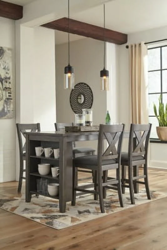 Signature Design by Ashley Caitbrook Rustic 24.63 Counter Height Upholstered Barstool