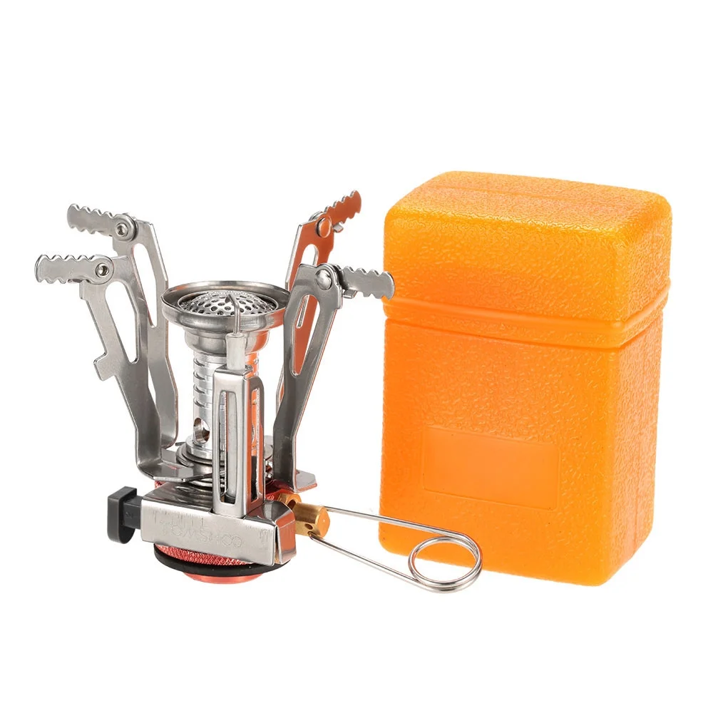 Tomfoto  Mini Camping  Cooking Pot Foldable Spoon Fork Cutter Cookware Set for Outdoor Camping Hiking Backpacking Picnic