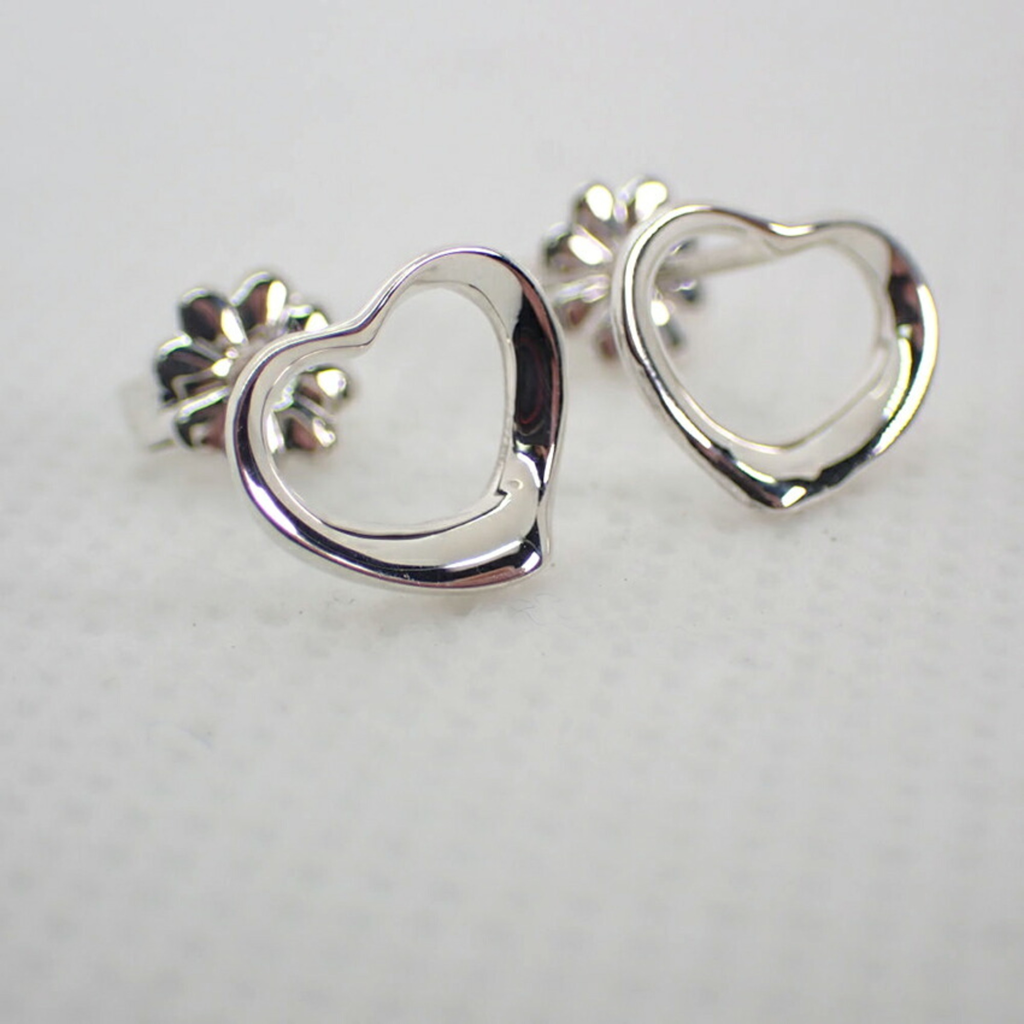 Pre-Owned TIFFANY Tiffany 925 open heart earrings (Good)