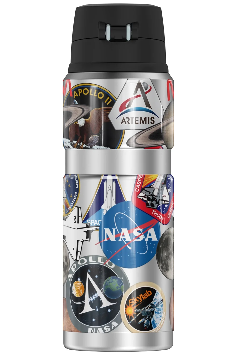 Nasa Nasa Misc Stickers THERMOS STAINLESS KING Stainless Steel Drink Bottle, Vacuum insulated & Double Wall, 24oz