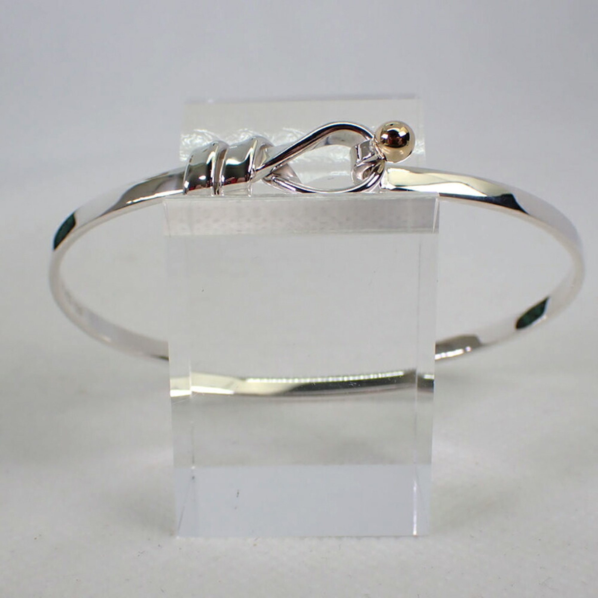 Pre-Owned TIFFANY Tiffany 925 750 combination hook & eye bangle (Good)