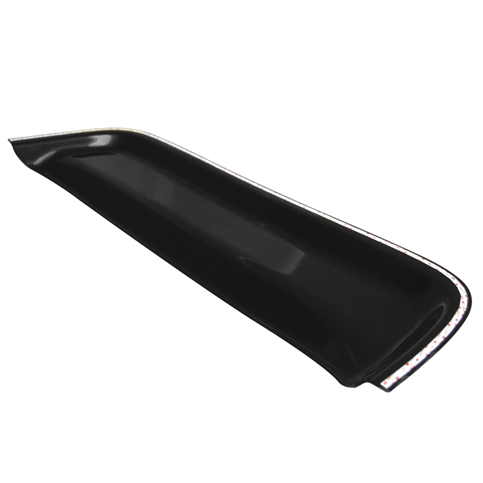 Ikon Motorsports Rear Window Roof Spoiler Compatible with Universal Fitment ABS Dark Smoke Rain Guards Side Window Wind Deflectors 1Piece