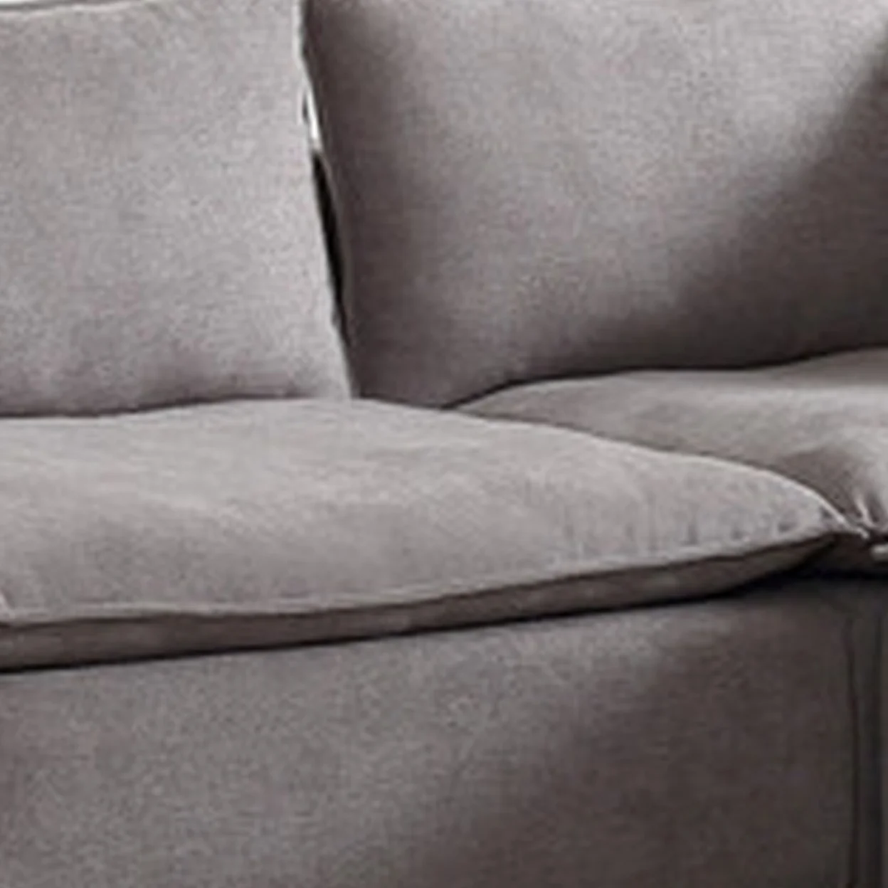 Amato 95 Inch Loveseat, Ottoman, and Console Table Set, Charging Port, Gray- Saltoro Sherpi