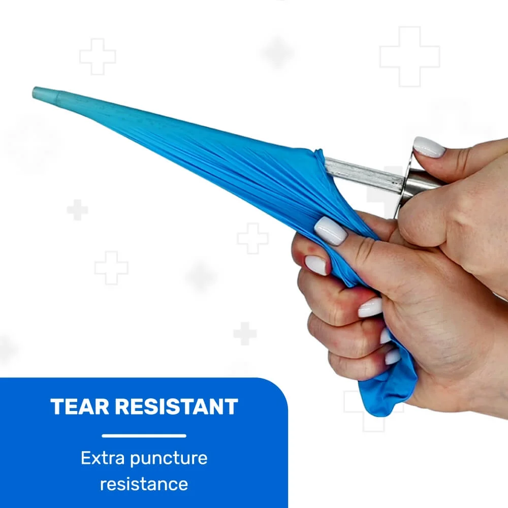 WellBefore Blue Vinyl Nitrile Disposable Gloves - Large 1000 Ct. Powder-Free and Latex-Free Gloves