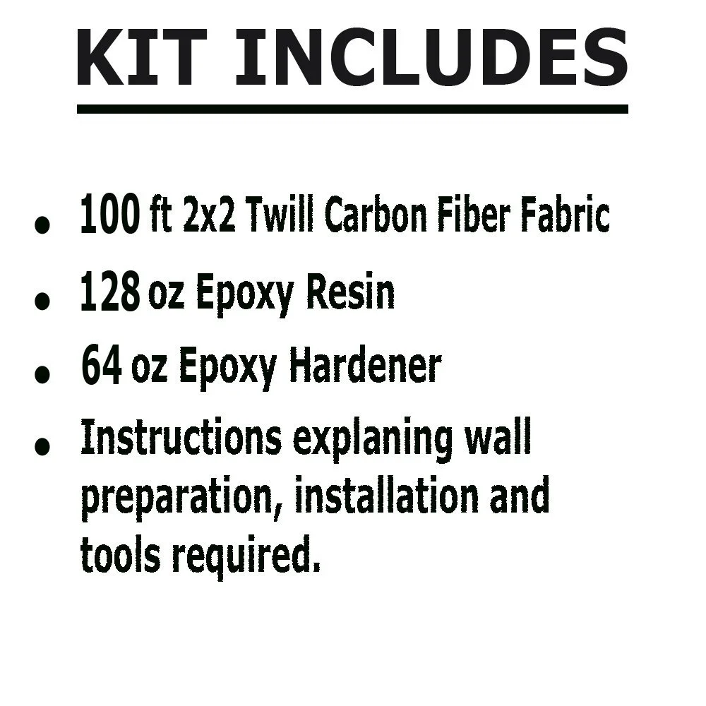 100 ft-Carbon Fiber-Basement Wall Crack Repair Kit