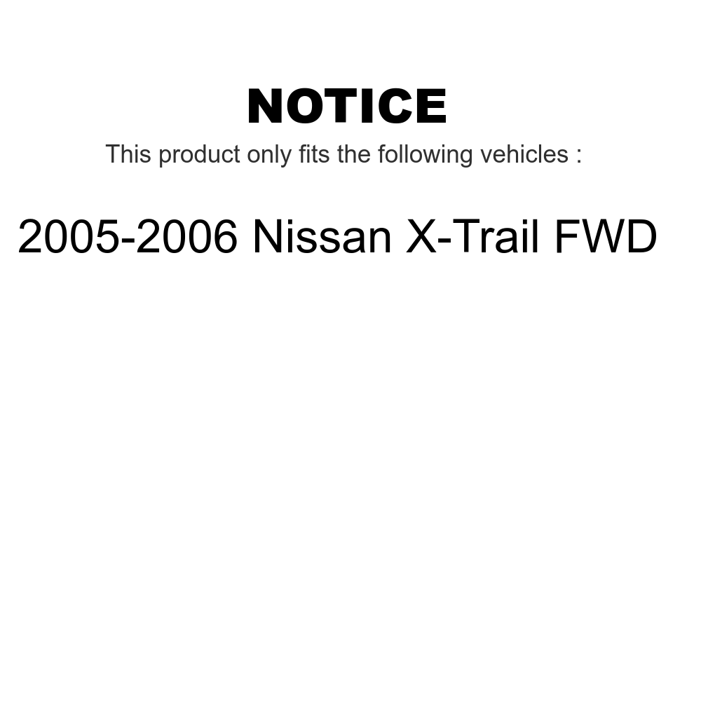 Kugel Rear Wheel Bearing Pair for Car 2005-2006 Nissan X-Trail FWD K70-101070