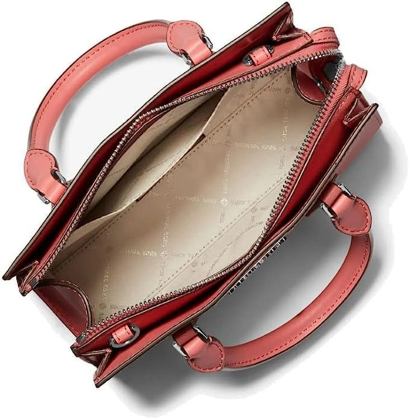 Michael Kors Sheila Small Non-Leather Vegan Satchel (Tea Rose)