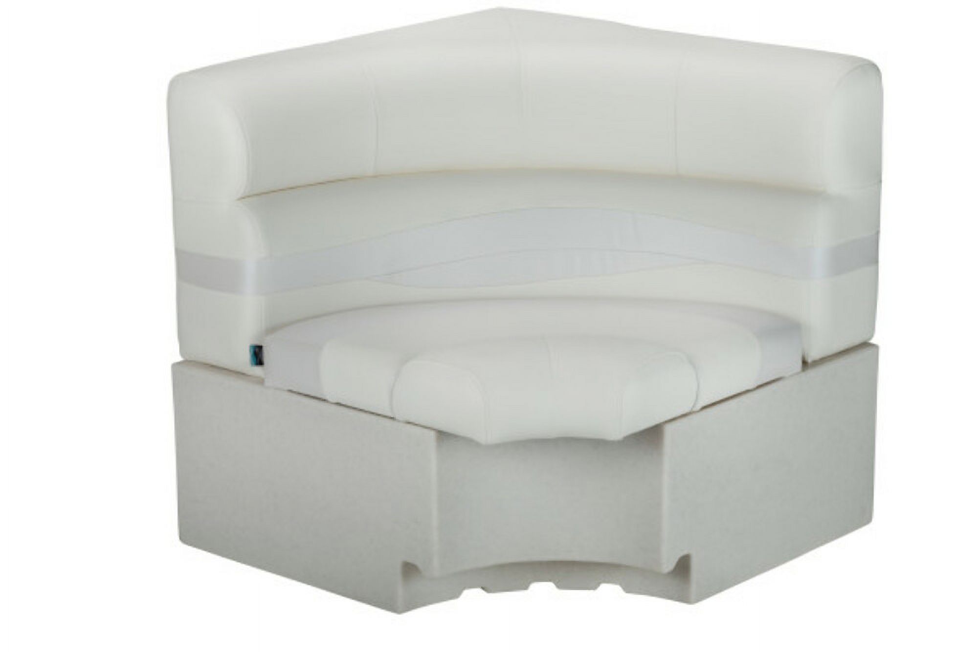 Lippert 674632 32 x 32 sq. ft. Pontoon Furn Square Corner Seat, White