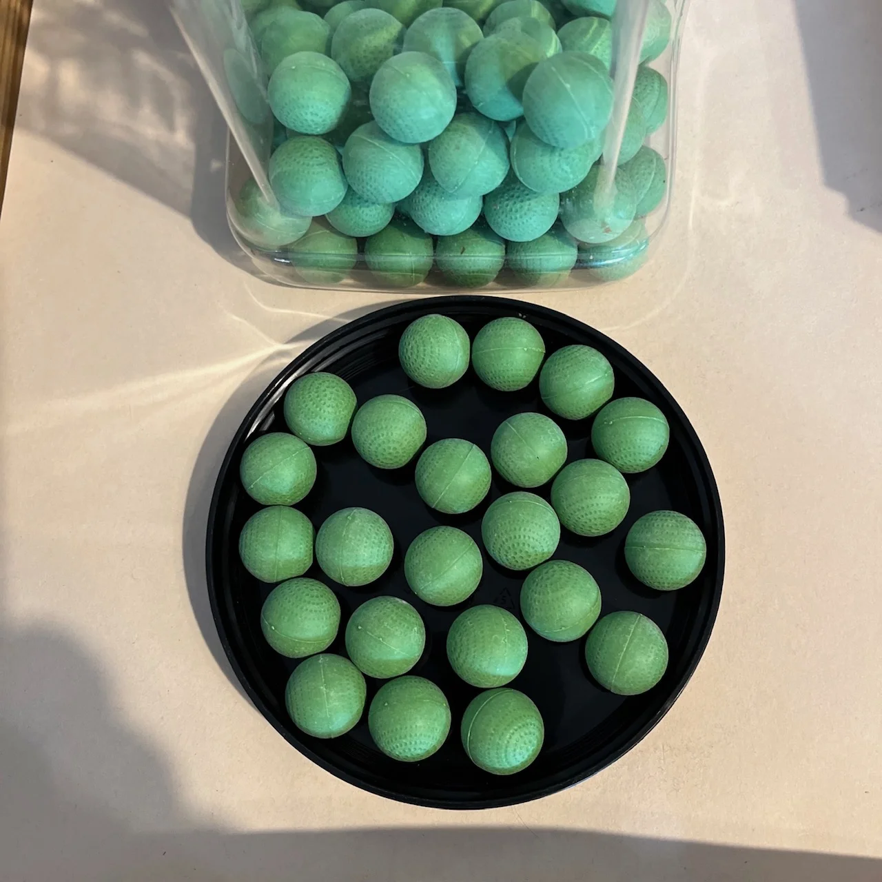 Pepper Ball 0.68 caliber 10X hot 80 count - Limited time special 80 count container my varry (CLOSE OUT SPECIAL)