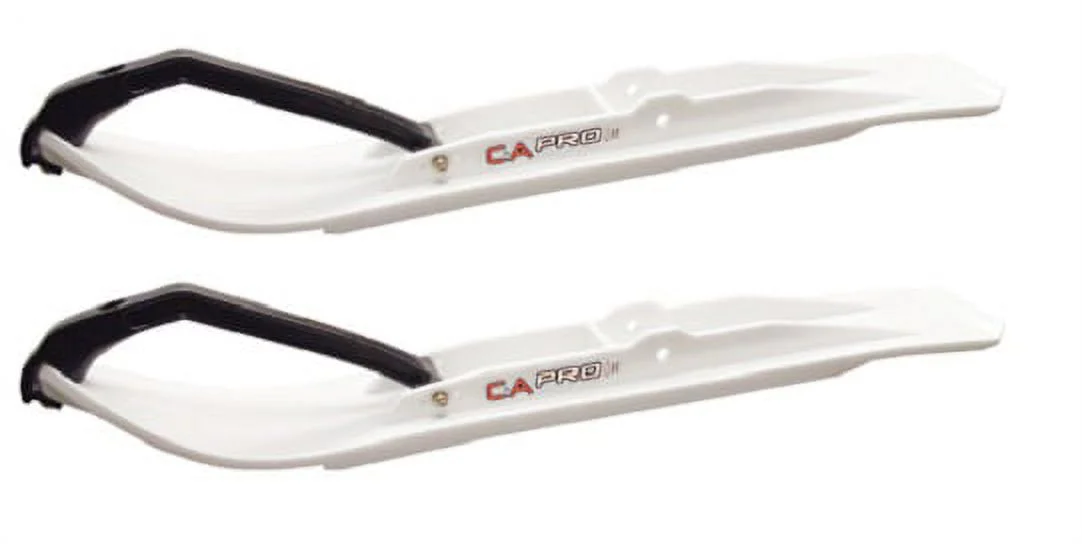 C&A Pro White XT Snowmobile Skis w/ 10