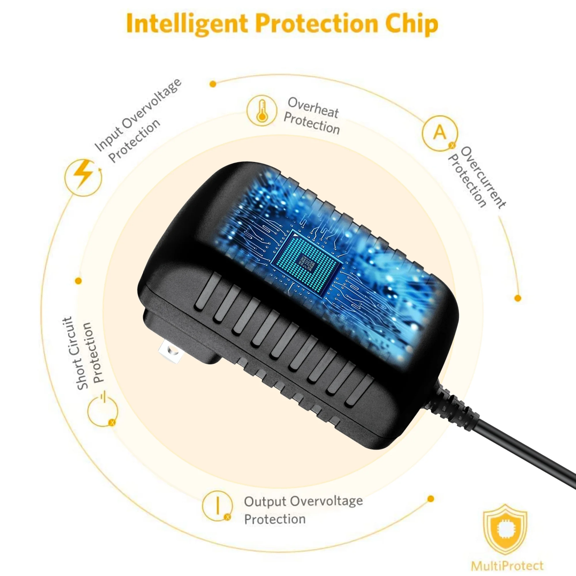 KONKIN BOO Compatible AC Adapter Replacement for Reebok & York Fitness Exercise Bikes Power Supply Cord Cable PSU