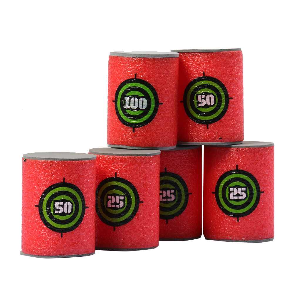 Sunisery 6pcs Toy Gun Soft Bullet Target Shoot Dart Fr NERF N-Strike Elite Blaster Kid Toy