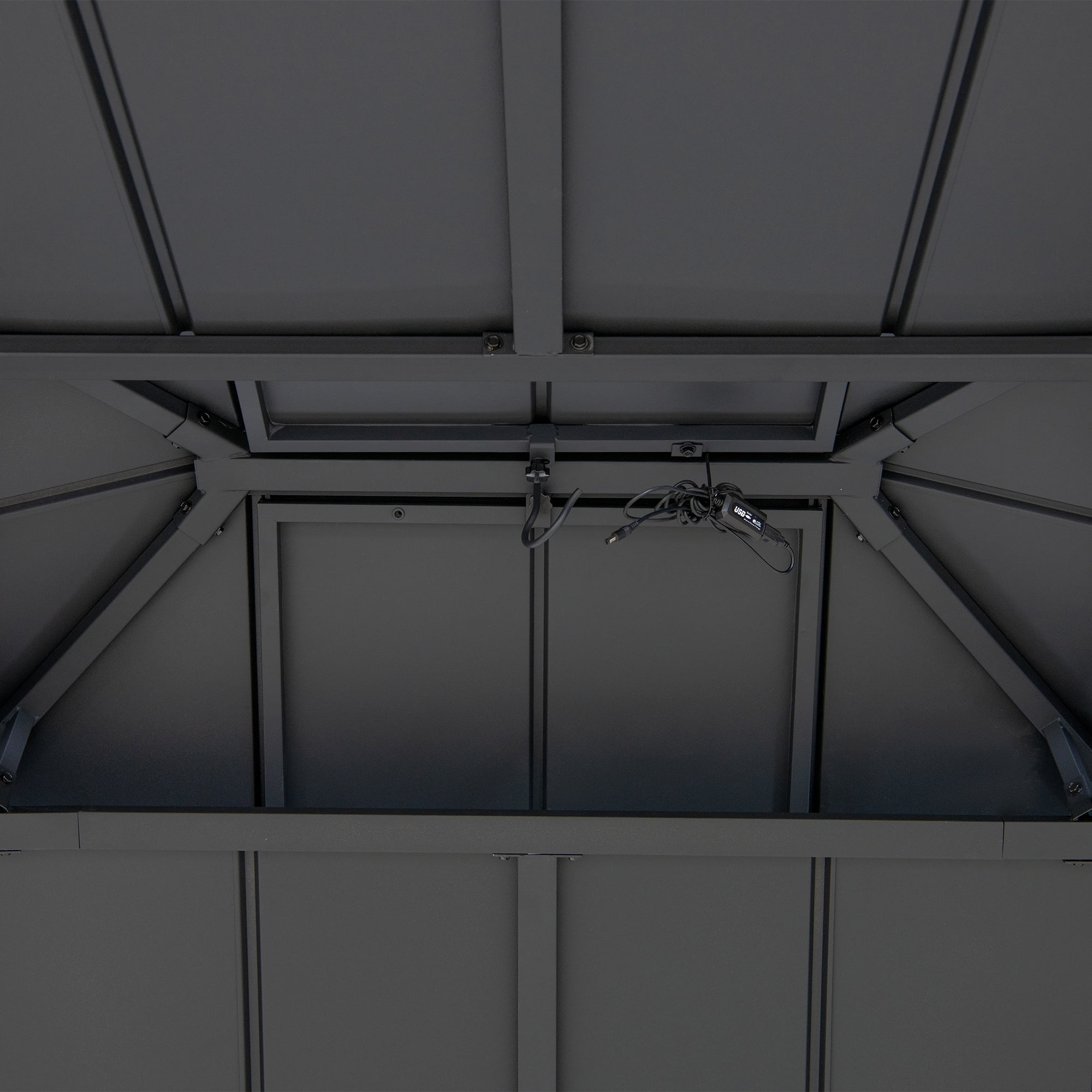 Sunjoy Merston 10 ft. x 12 ft. Solar Powered Hardtop Gazebo