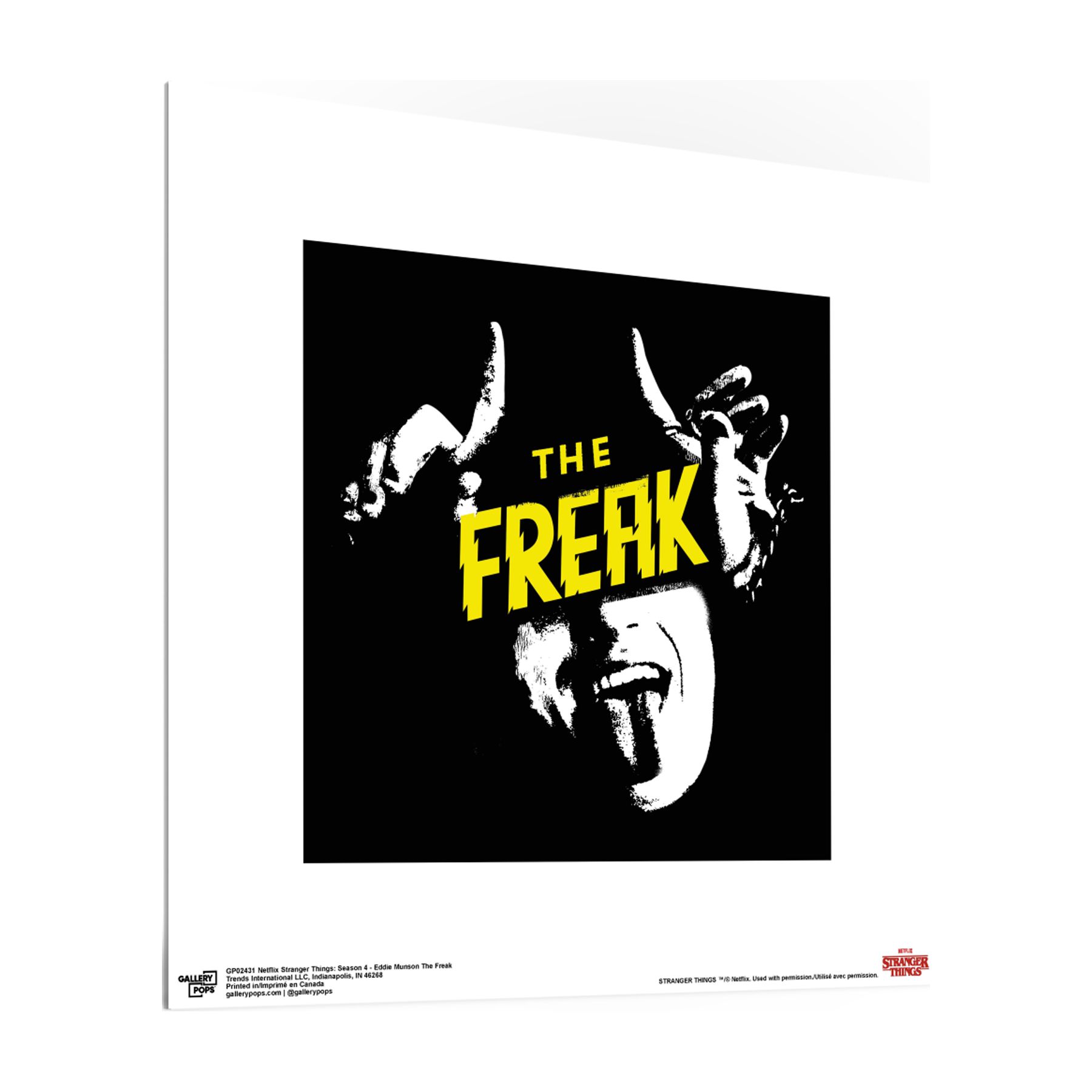 Gallery Pops Netflix Stranger Things: Season 4 - Eddie Munson The Freak Wall Art, Unframed Version, 12